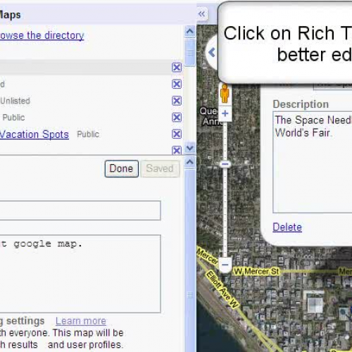 Dragging Pictures to a Google Map Placemark