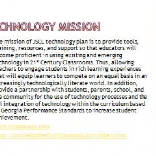 JSCL Technology Plan