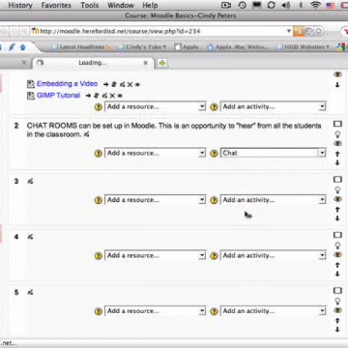 Moodle Chat Rooms