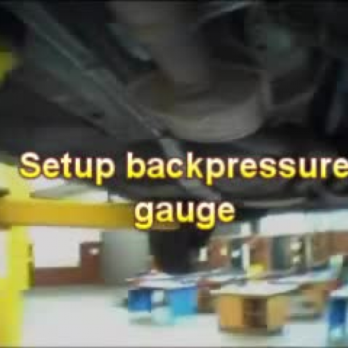 Exhaust back-pressure testing