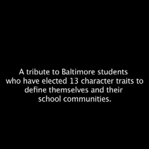 Character Revolution 13 in Baltimore City Hig