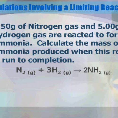 Limiting Reactant Problem