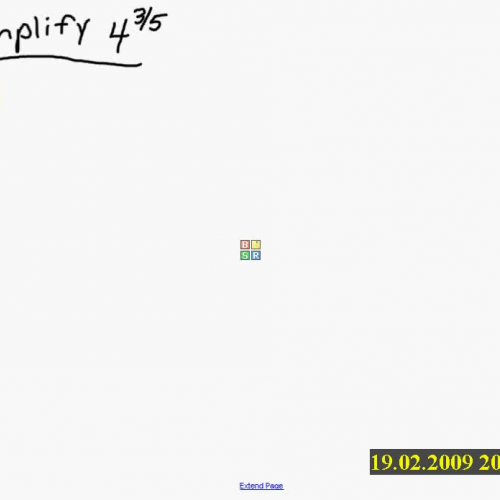 Simplify fractional exponent