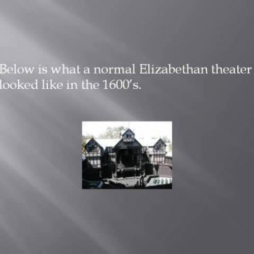 Elizabethan Theaters