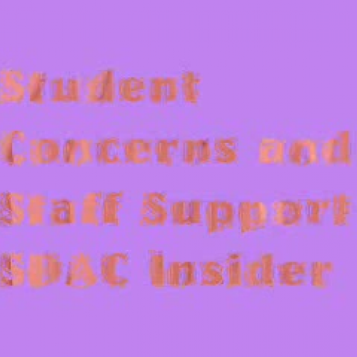 Student Concerns Staff Support