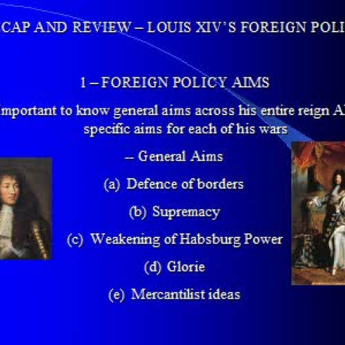 LOUIS XIV FOREIGN POLICY 1