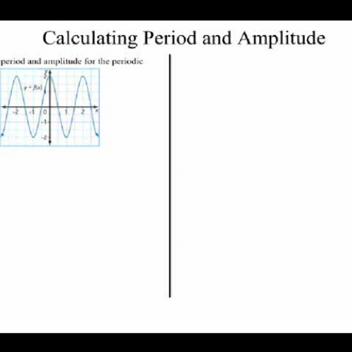 Calculating Period and Amplitude
