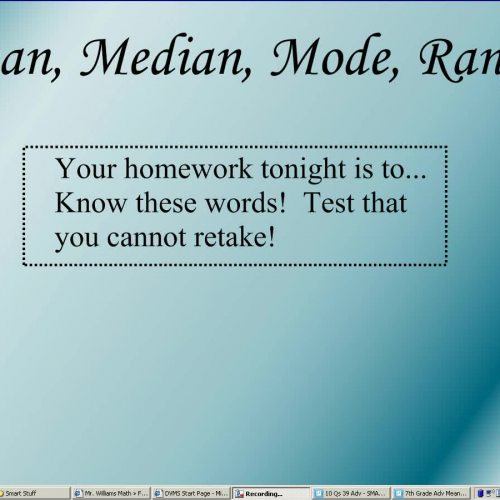 Central Tendency Adv