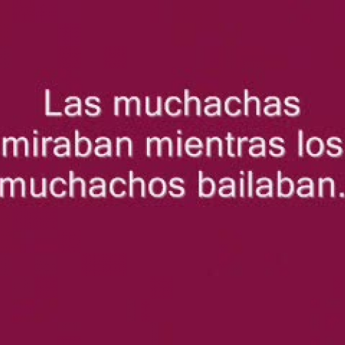 Preterite vs Imperfect Block 1