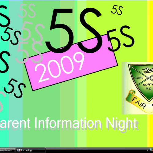 5S Parent Information Presentation 2009