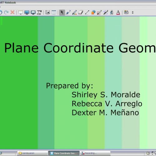 Plane Coordinate Geometry