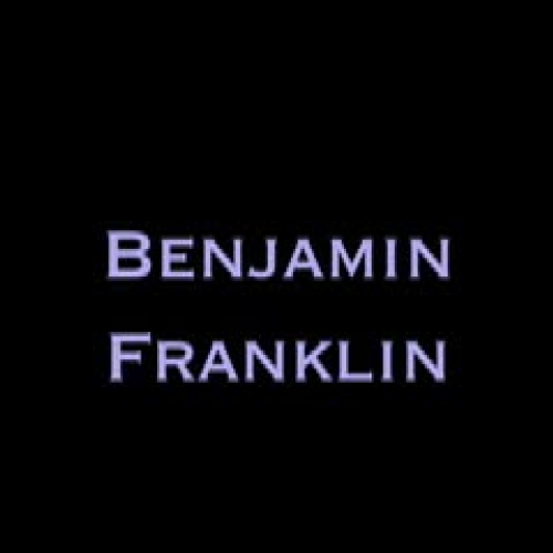 Benjamin Franklin Champion of Education