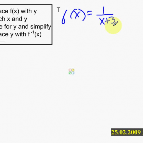 Write inverse function where variable in deno