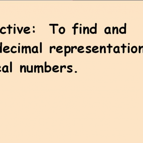 6-6 Rational and Irrational Numbers