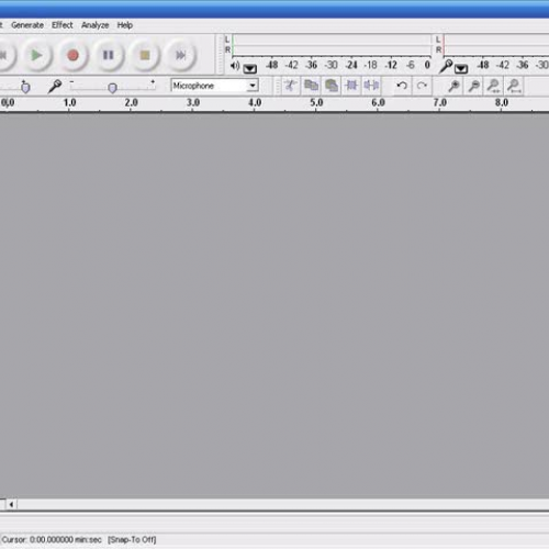 Starting an Audacity Project