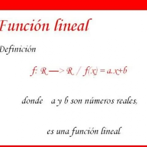 Funcion Lineal