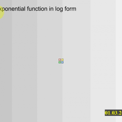 Converting exp form to log form