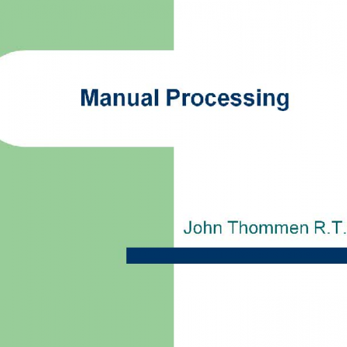 Manual Processing