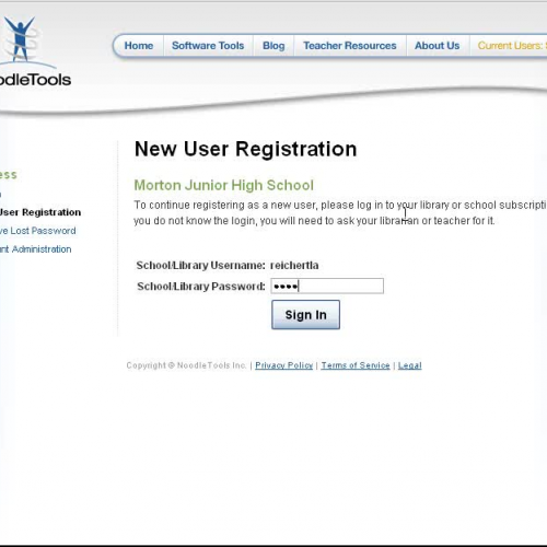 How to Log into NoodleTools