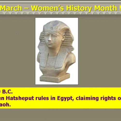 WOMENS History Month - March