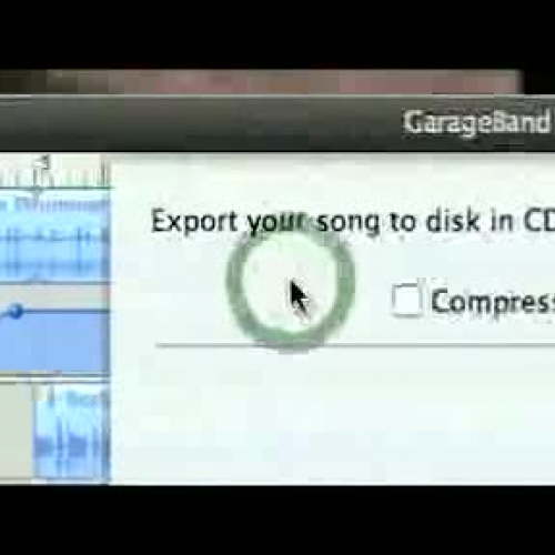 GarageBand Tute 9 - exporting
