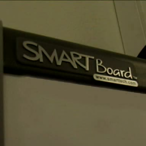 Smart board interactive white board presentat