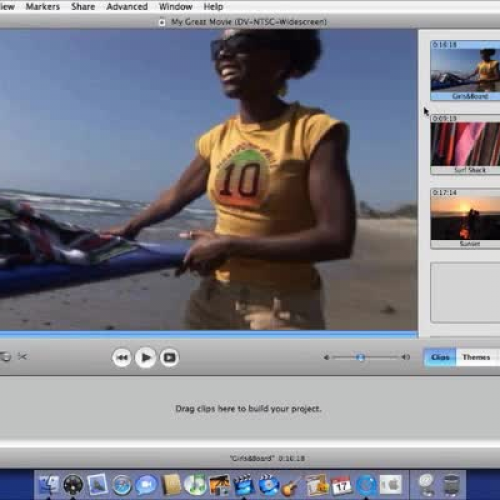 apple imovie HD 6 tutorial - arranging clips