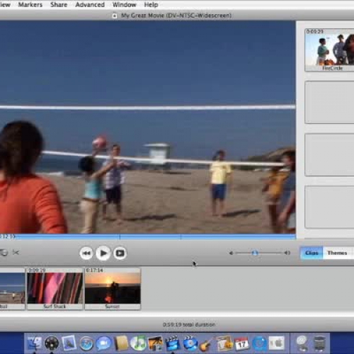 apple imovie HD 6 tutorial - adding transitio