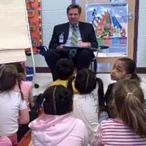 Reading to Miss McShanes class