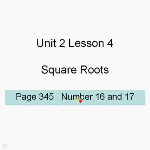 Unit 2 Lesson 4 p 345 Num 16 and 17