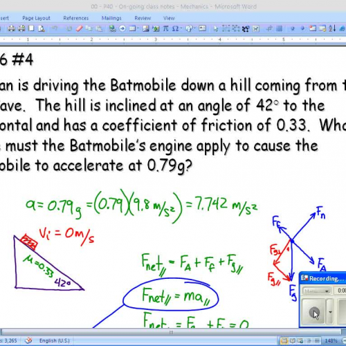 PHY 40S - Class notes - Mar 6 09