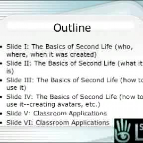 Second Life in Education