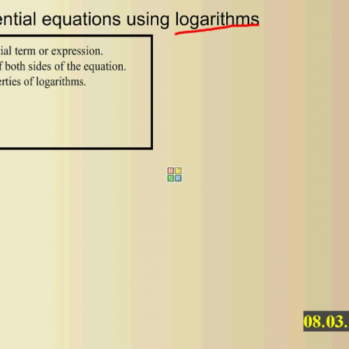 Solve exponential equations using logs-medium