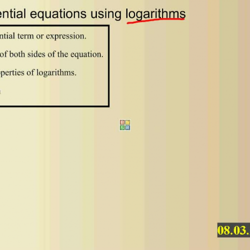 Solve exponential equations using logs-4