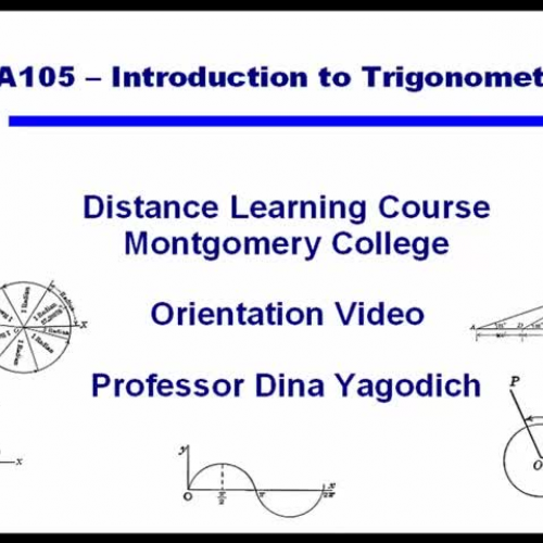 Orientation Video for MA105