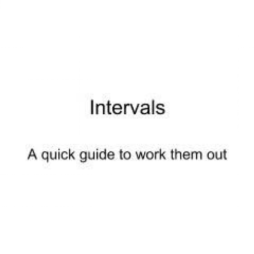 Intervals