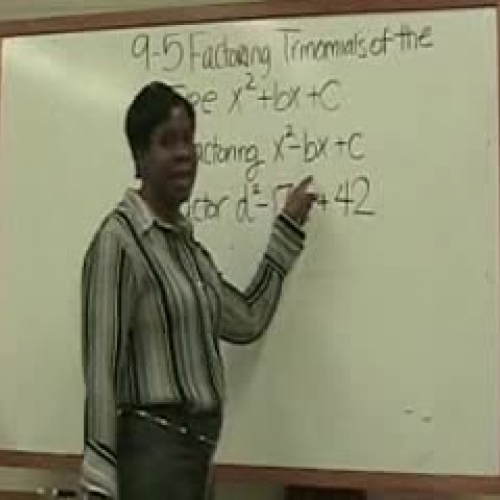 9-5 Factoring Trinomials Part 2