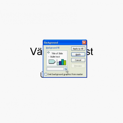 PowerPoint 2003 - Taust ?hele slaidile