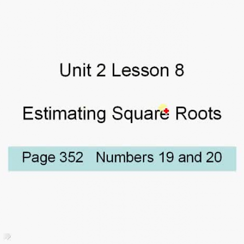 Unit 2 Lesson 8 P 352 Num 19 and 20