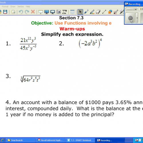 7.3-Functions involving e