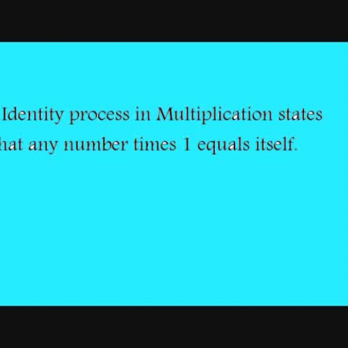 Idenitiy Process using Multiplication