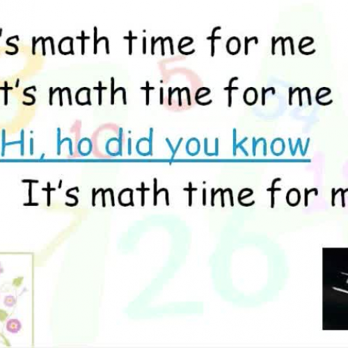 Kindergarten Math Time