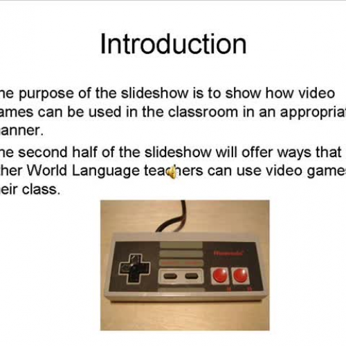Video Games in the Classroom