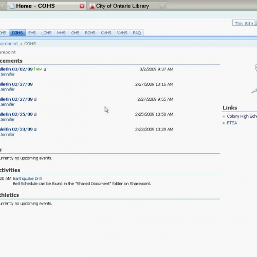 Using SharePoint to Schedule Library