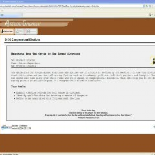 4.03 Congressional Elections Video