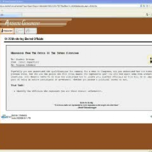 4.05 Monitoring Elected Officials