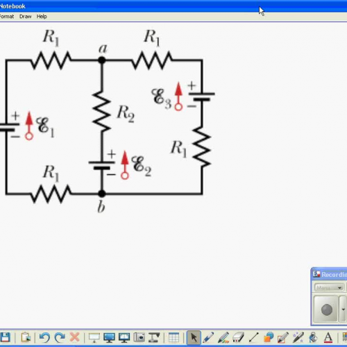 Kirchoffs Laws with a circuit