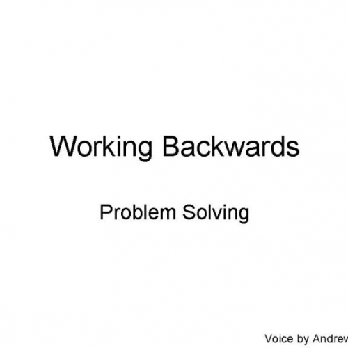 Working Backwards