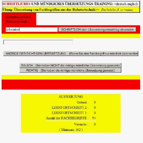 language translation training-dictionary engl