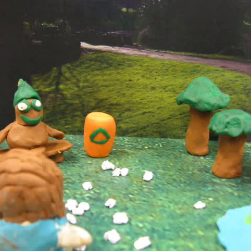 Roskaaminen Puistossa